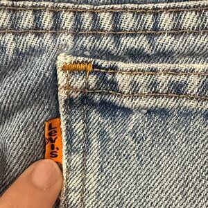 Vintage Levi's 505s Light Blue Denim with Orange Tab
